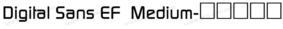 Digital Sans EF  Medium字体转换